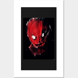 Red face Posters and Art